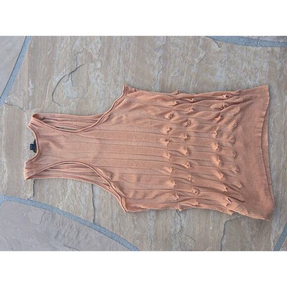 Alexander Wang Orange 100% Cotton Scoop Neck Tank Top, Size Small - Picture 3 of 4